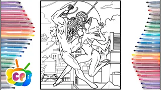 Spider-man coloring pages / Spider man Miles Morales kiss Gwen Stacy / Arcando - In My Head [NCS]