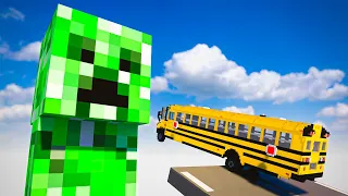 Cars vs Minecraft Creeper | Teardown