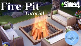 HOW TO: Sunken Fire Pit Tutorial | No CC | Sims 4 | Simsational_Builds