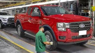 How The Powerful New Ford Ranger is Built Inside Massive Factory - Production Line