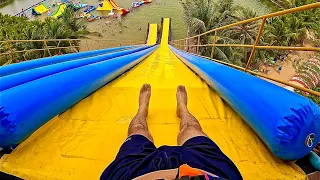 Slip & Fly Water Slide at Udon Waterworld Water park Thailand