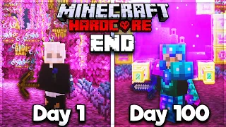 I Survived 100 Days of HARDCORE Minecraft in the END ONLY...