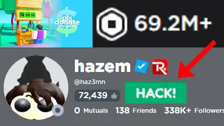 I Hacked Hazem (Owner Of Pls Donate)🤑💵 #plsdonate #plsdonategame #roblox