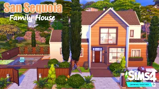 SAN SEQUOIA MODERN FAMILY HOME | Growing Together - Stop Motion Speed Build (NoCC) - The Sims 4