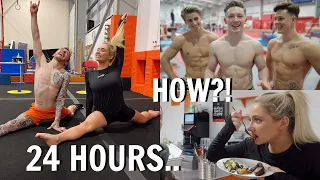 I ATE and trained like an olympic gymnast for 24 hours!! ad