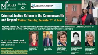 Webinar on Criminal Justice Reform