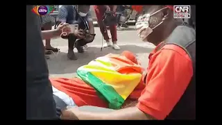 Bernard Mornah, other 'Justice for Ghana' protesters sleep on the road in protest of e-levy