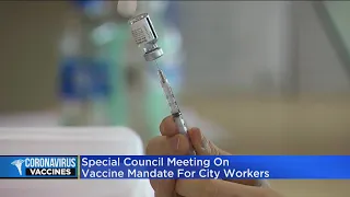 Special City Council meeting on vaccine mandate for city workers Wednesday