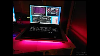 Охлаждающая подставка для ноутбука майнинг c RGB подсветкой