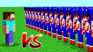 Minecraft Battle: HEROBRINE VS 10000 SONIC.EXE - NOOB vs PRO CHALLENGE in Trolling Funny Animation