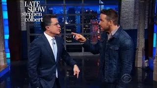 Ryan Reynolds Time-Travels Into Stephen's Monologue