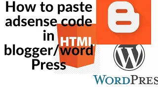 How to paste AdSense code in head tags in blogger||how to paste AdSense code in WordPress