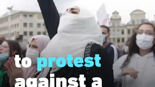 Thousands protested in Brussels against ban on Hijab in universities