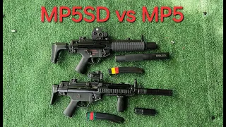 MP5SD vs MP5 Suppressed Sound Comparison