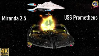 Which is the better Warship? Miranda 2.5 VS USS Prometheus - Star Trek Ship Battles