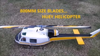 800 size HUEY model helicopter "REVOLUTION NOW"