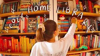 ORGANIZE MY BOOKSHELF WITH ME: home library tour!