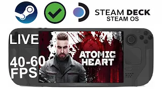 Atomic Heart (Verified) on Steam Deck/OS in 800p 40-60Fps (Live)