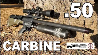 Umarex HAMMER CARBINE (Full Review) 34 inch .50 caliber PCP Hunting Rifle w/ 550gr Airgun Slugs