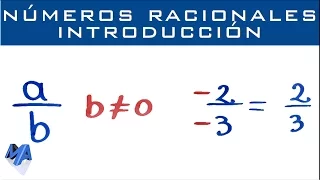 Introducción a los números racionales | fracciones positivas o negativas