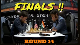 Gukesh D. vs. Hikaru Nakamura●FIDE CANDIDATES 2024●RD 14 #gukesh #hikarunakamura