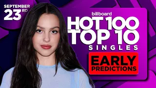 EARLY PREDICTIONS | Billboard Hot 100, Top 10 Singles | September 23rd, 2023