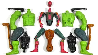 Avengers Toys Assemble Spider-Man vs Siren Head vs Hulk Smash vs Black Panther - Marvel Superhero