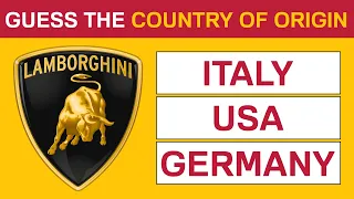 Guess the country of origin for these car brands | Cars quiz | cars challenge
