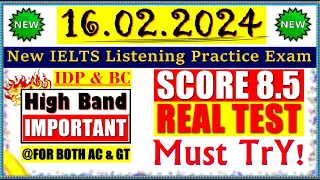 IELTS LISTENING PRACTICE TEST 2024 WITH ANSWERS | 16.02.2024