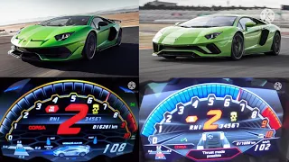 Lamborghini Aventador SVJ vs Lamborghini Aventador S 0-300 kmh race