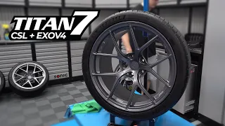 New Titan 7 TS-5 Wheels For The M3 - Coating & Tire Dressing