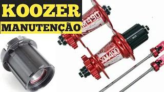 MANUTENÇÃO CUBO KOOZER - COMO DESMONTAR E LUBRIFICAR ROLAMENTOS DO FREEHUB HG PADRÃO SHIMANO