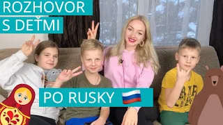 Rozhovor s deťmi po rusky 🇷🇺👻  SK titulky