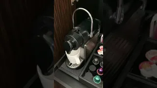 How to use Nespresso espresso in room hotel machine.