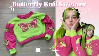 Machine Knit Tutorial (kinda but not really) - Knit A Sweater With Me!