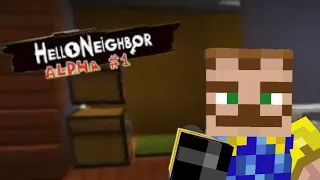 Minecraft Hello Neighbor Alpha 1 Trailer Remake