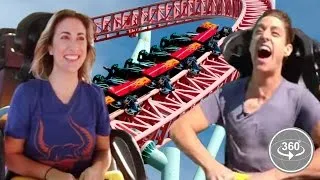 People Afraid Of Roller-Coasters Ride One For The First Time (360° Video)