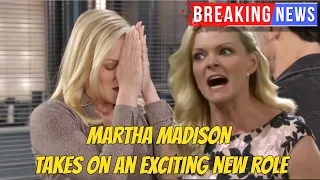 SHOCKING NEWS,Martha Madison takes on an exciting new role that shocks fans Days spoilers On Peacock