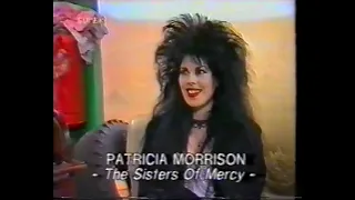 The Sisters Of Mercy - Star Of The Week, Super Channel, Patricia Morrison Interview, 15 mar 1988