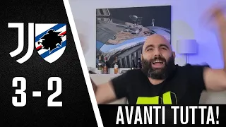 UN MISTO DI SOFFERENZA A GIOIA || JUVENTUS SAMPDORIA 3-2 [LIVE REACTION]