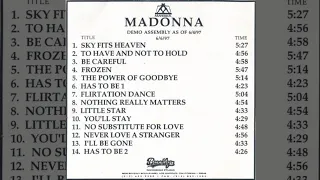 Madonna - Demo Assembly As Of 6/4/97 Ray of Light Demos (Audio CDr-RIP) [Full Album]