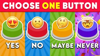 Choose One Button... YES or NO or MAYBE or NEVER 🟢🔴🟡🟣 Daily Quiz