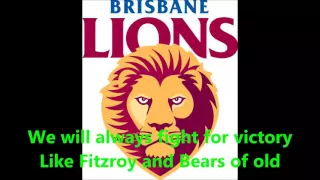 Brisbane Lions theme song (Lyrics) AFL Sing-A-Long