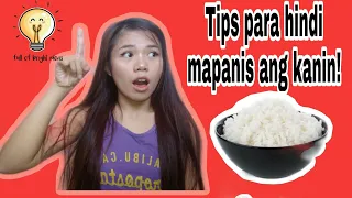 TIPS PARA HINDI MAPANIS ANG SINAING NA KANIN😋 || TAGALOG || PHILIPPINES