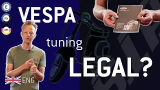 Legal VESPA tuning with certificate 🛵📃 | Product series SIP legal  {english}