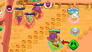 99 Hp NOOB HIDING vs 10000 IQ GADGET | Brawl Stars Funny Moments & Glitches & Fails #1137