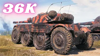 Panhard EBR 105 19K Spot Damage & Panhard EBR 105  17K  World of Tanks,WoT Replays tank battle