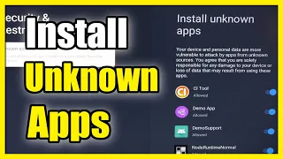 How to Turn On Install Unknown Apps on Sony TV Google TV (Easy Method)