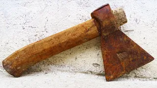 Restoration Rusty Bushcraft Axe