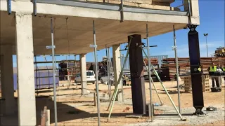 Sudden removal of a column in a building structure